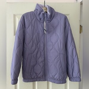 NWT Athleta Girl purple reversible jacket